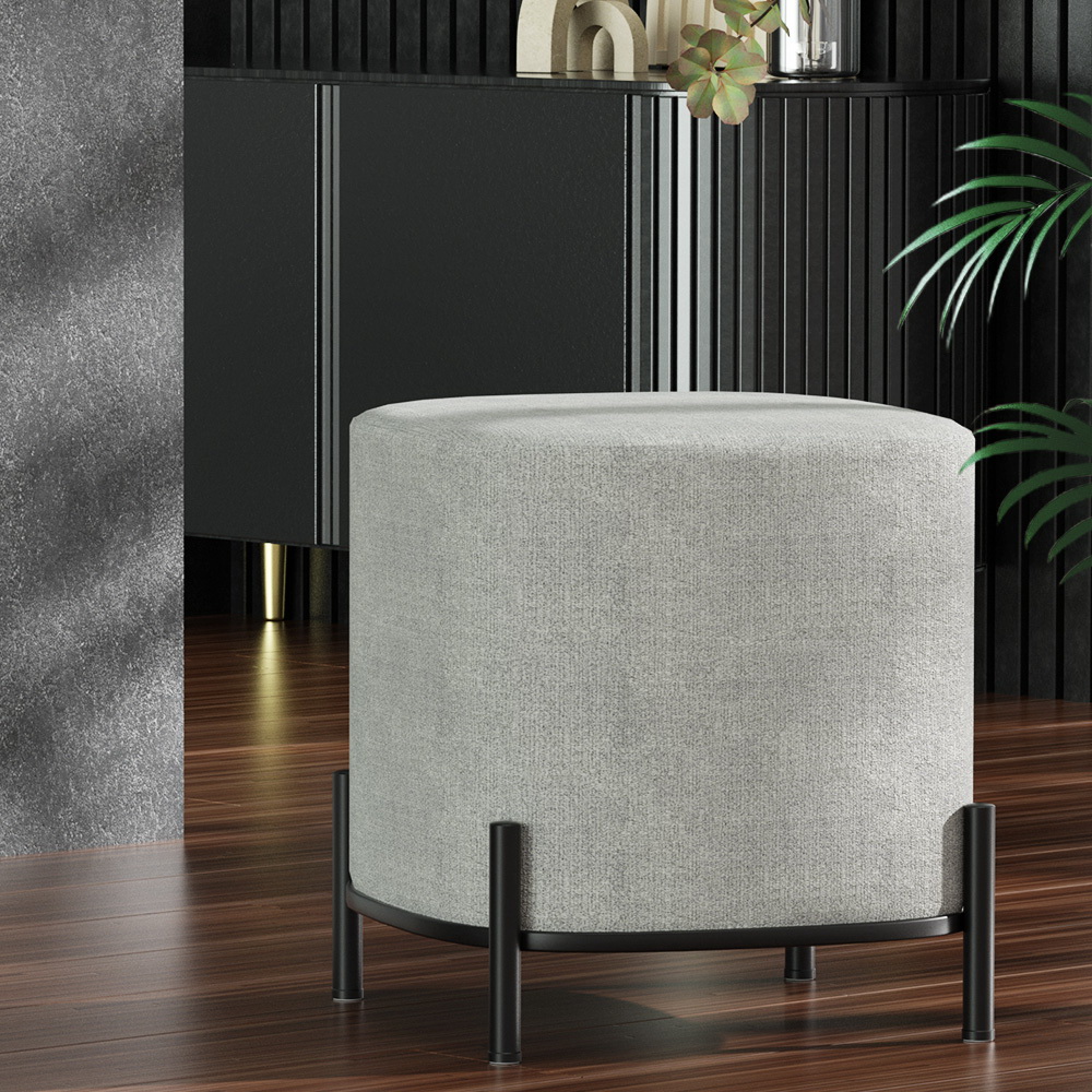 Artiss Ottoman Foot Stool Square Linen Grey – Nice N Cheap Variety Store Ottoman Foot Stool