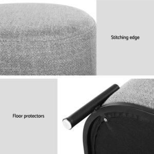 Artiss Ottoman Foot Stool Square Linen Grey – Nice N Cheap Variety Store Ottoman Foot Stool