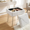 Storage Ottoman White