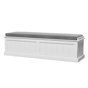 Artiss Storage Ottoman 140Cm Fluted Grey – Nice N Cheap Variety Store Storage Ottoman