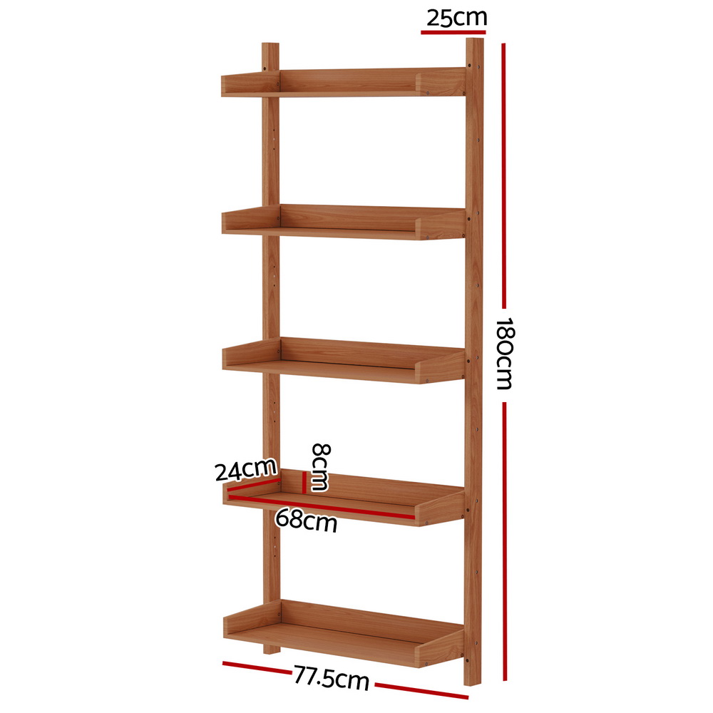 Artiss Capiz Oak Floating Bookshelf – Nice N Cheap Variety Store Capiz Oak Bookshelf