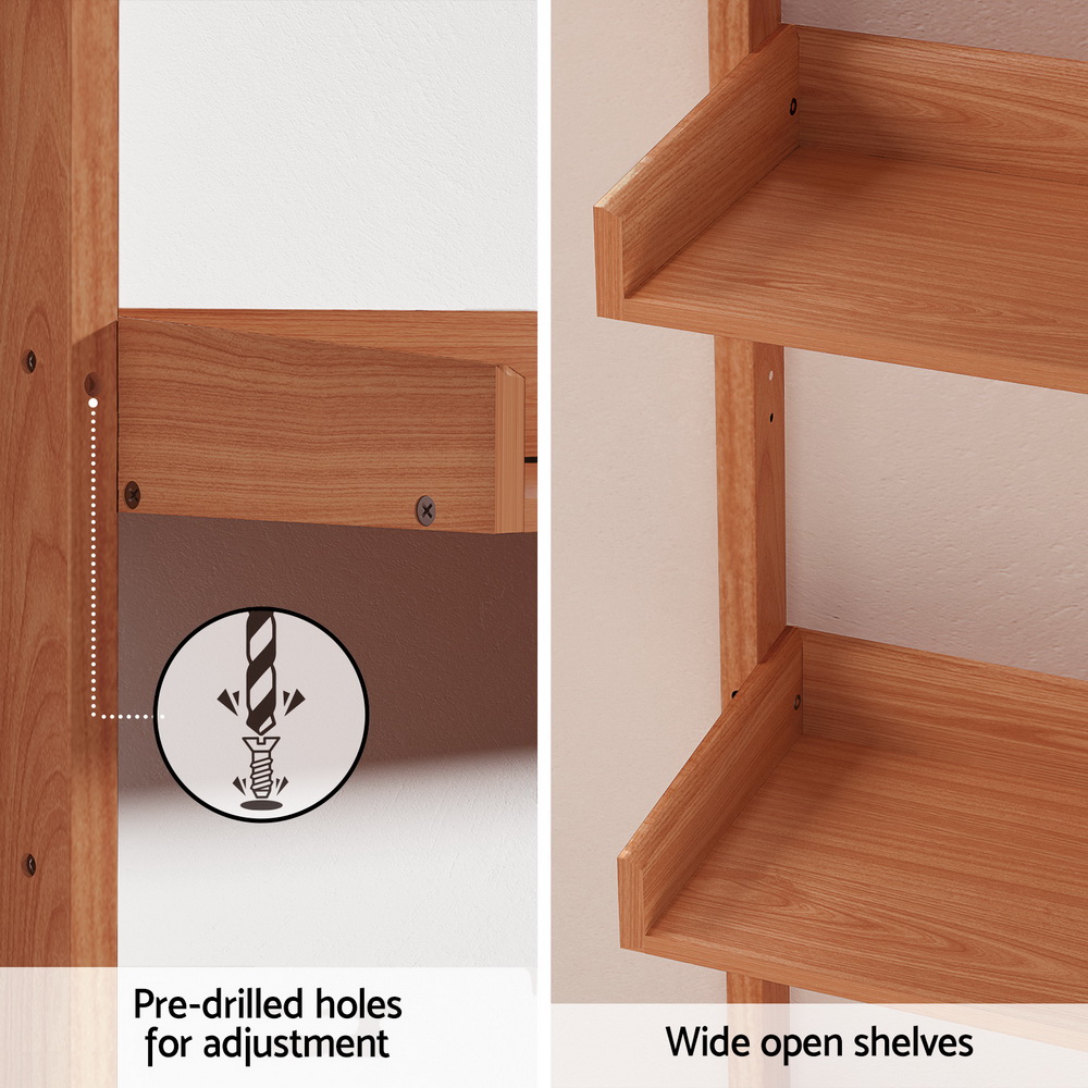 Artiss Capiz Oak Floating Bookshelf – Nice N Cheap Variety Store Capiz Oak Bookshelf