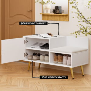 Artiss Shoe Rack Cabinet Bench White – Nice N Cheap Variety Store Shoe Rack Bench