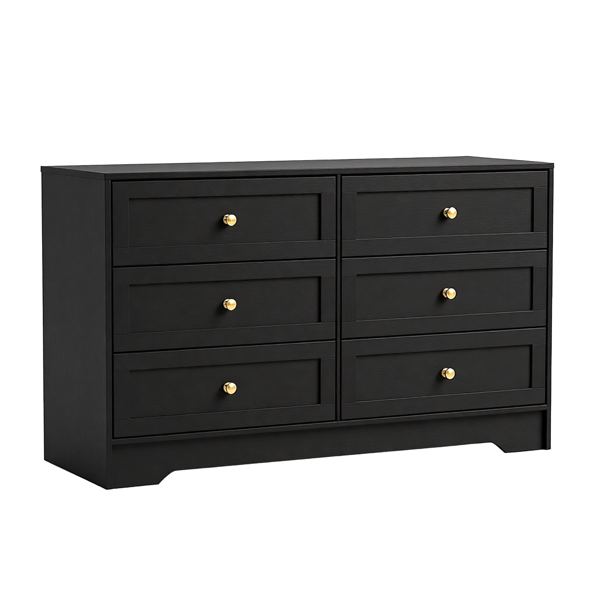 Artiss Leif Black 6-Drawer Tallboy Cabinet – Nice N Cheap Variety Store Artiss Black Tallboy
