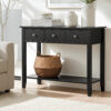Artiss Console Table | 3-Drawer Hallway Entryway 100Cm Black – Nice N Cheap Variety Store Console Table Black