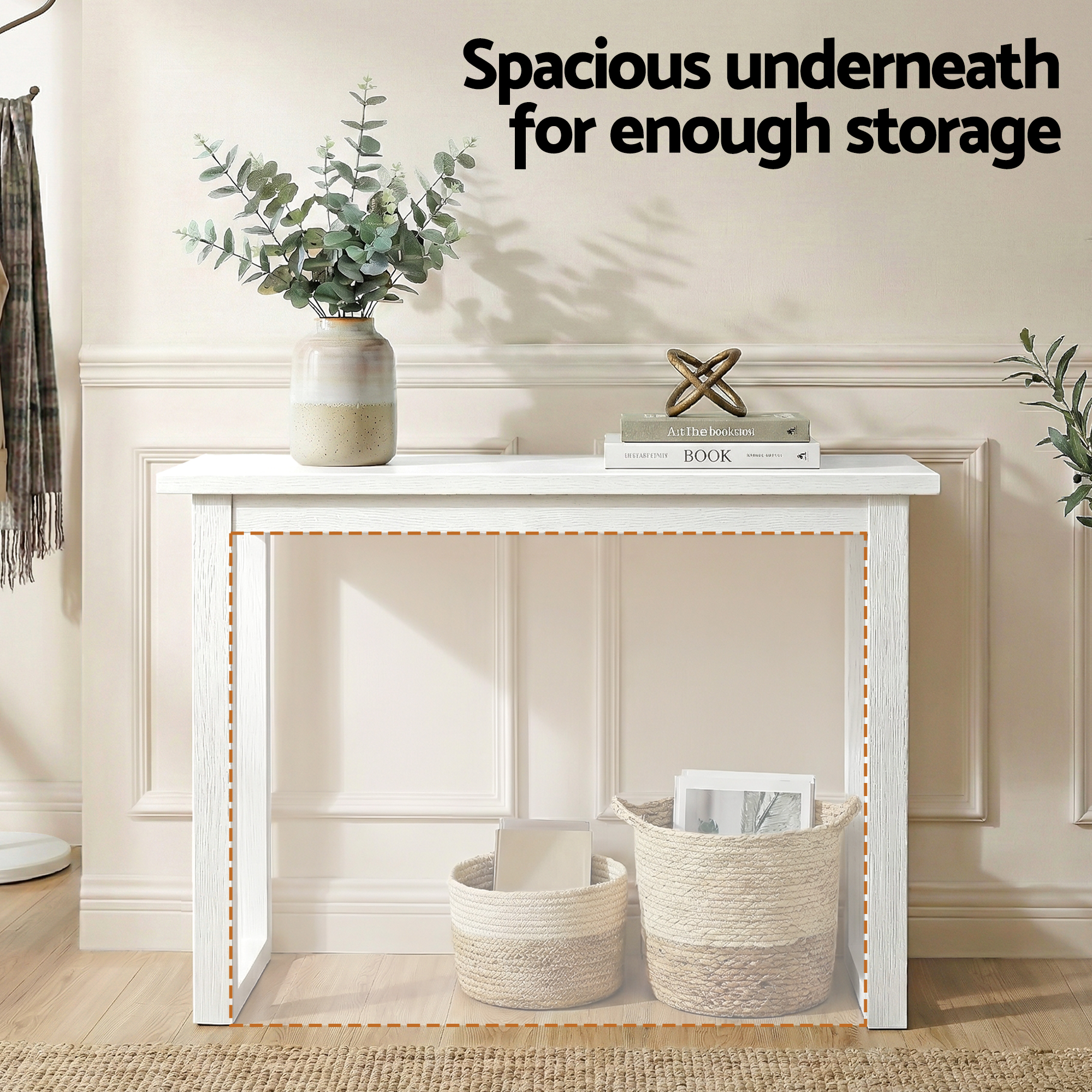 Artiss White Console Table 110Cm – Nice N Cheap Variety Store White Console Table