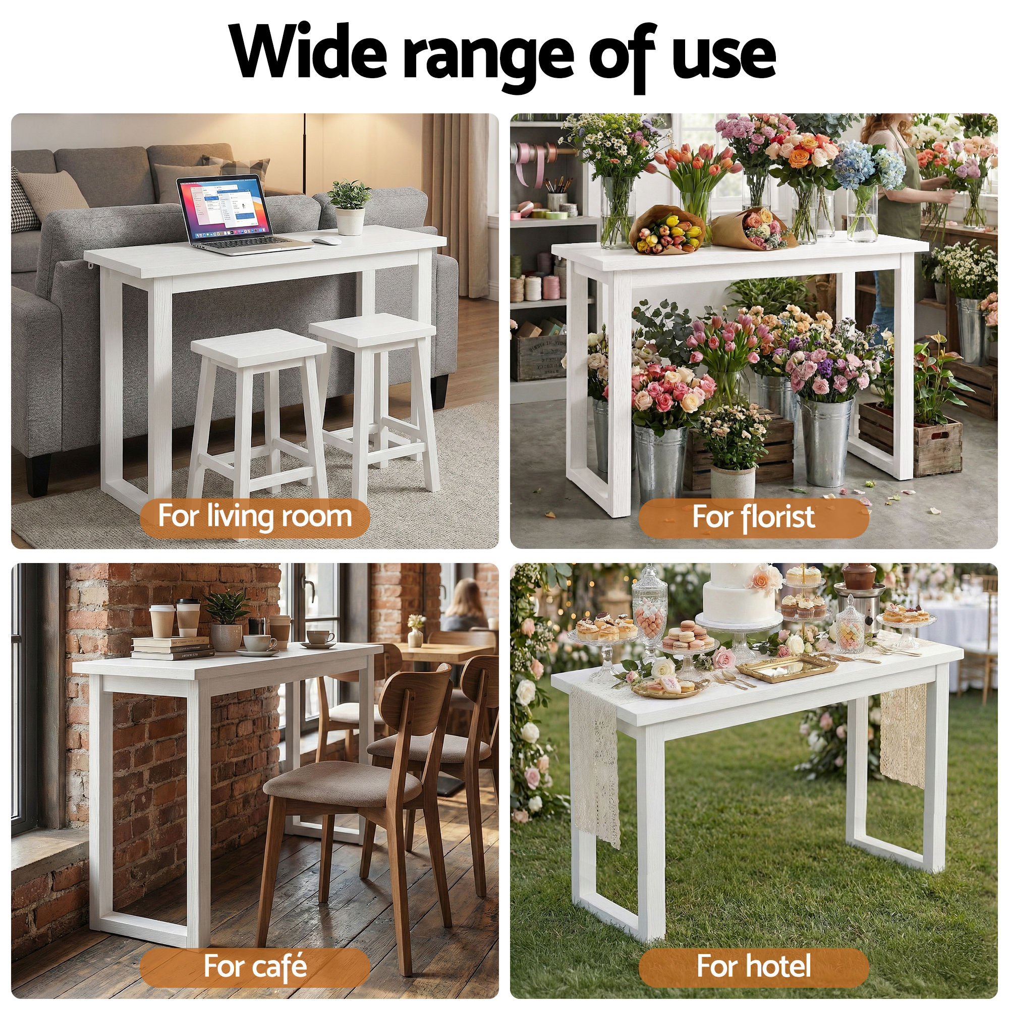 Artiss White Console Table 110Cm – Nice N Cheap Variety Store White Console Table