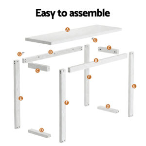 Artiss White Console Table 110Cm – Nice N Cheap Variety Store White Console Table