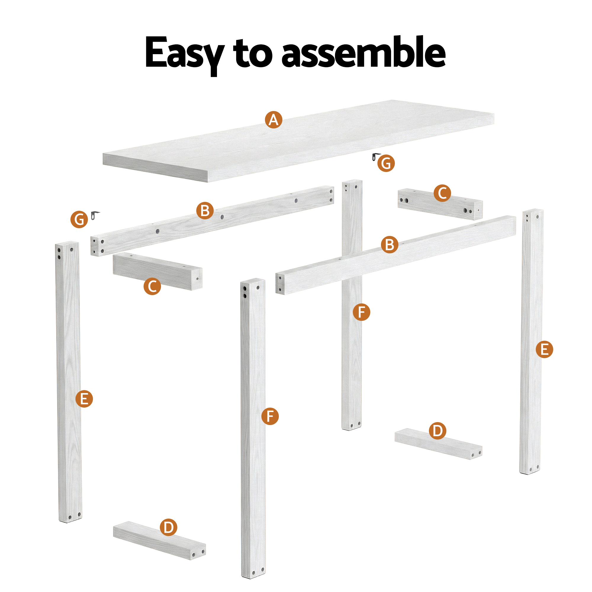 Artiss White Console Table 110Cm – Nice N Cheap Variety Store White Console Table