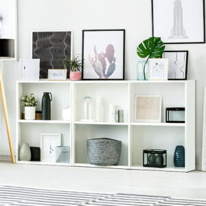 White Bookshelf Set