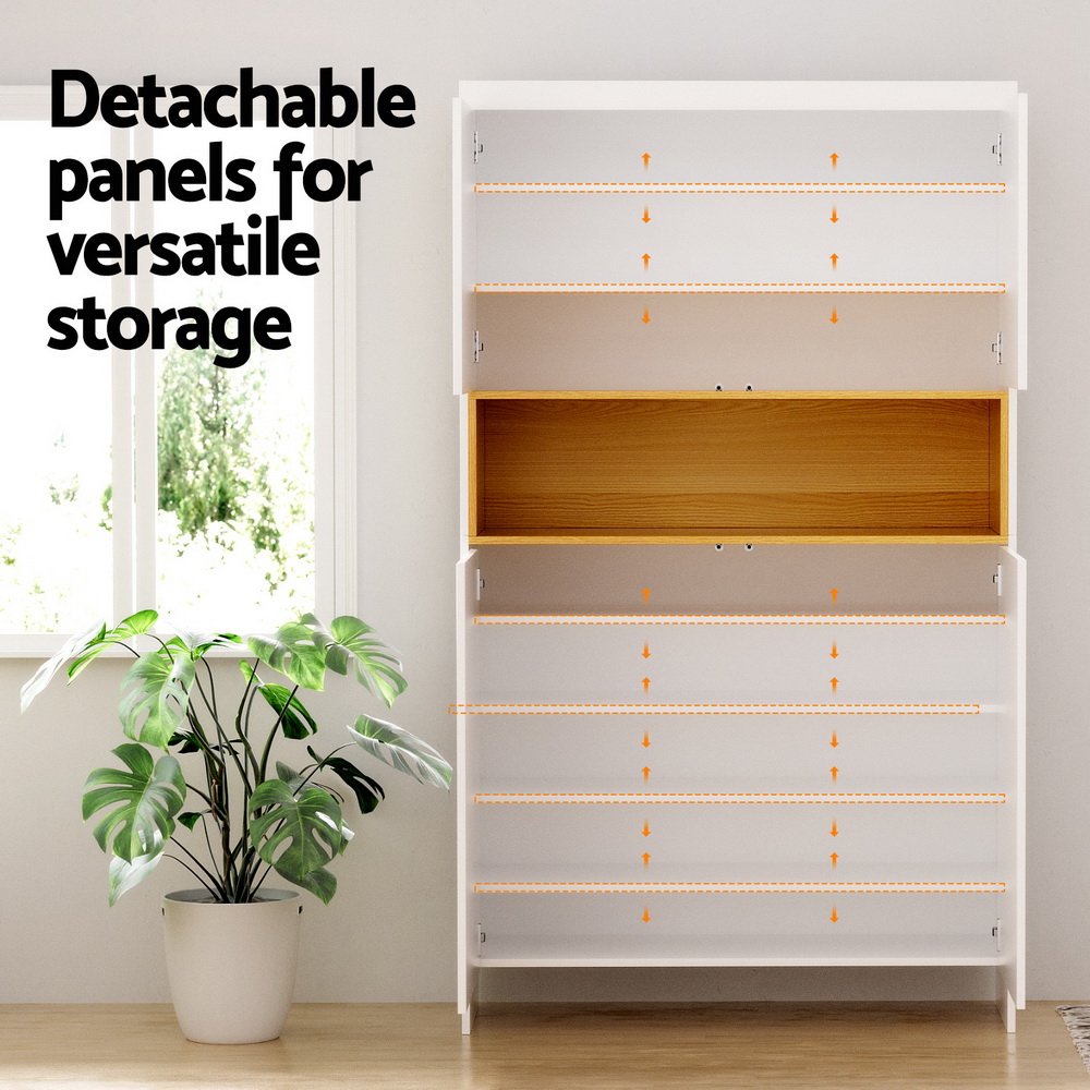 Artiss 9-Tier Shoe Rack Cabinet - White Storage – Nice N Cheap Variety Store Shoe Rack Cabinet