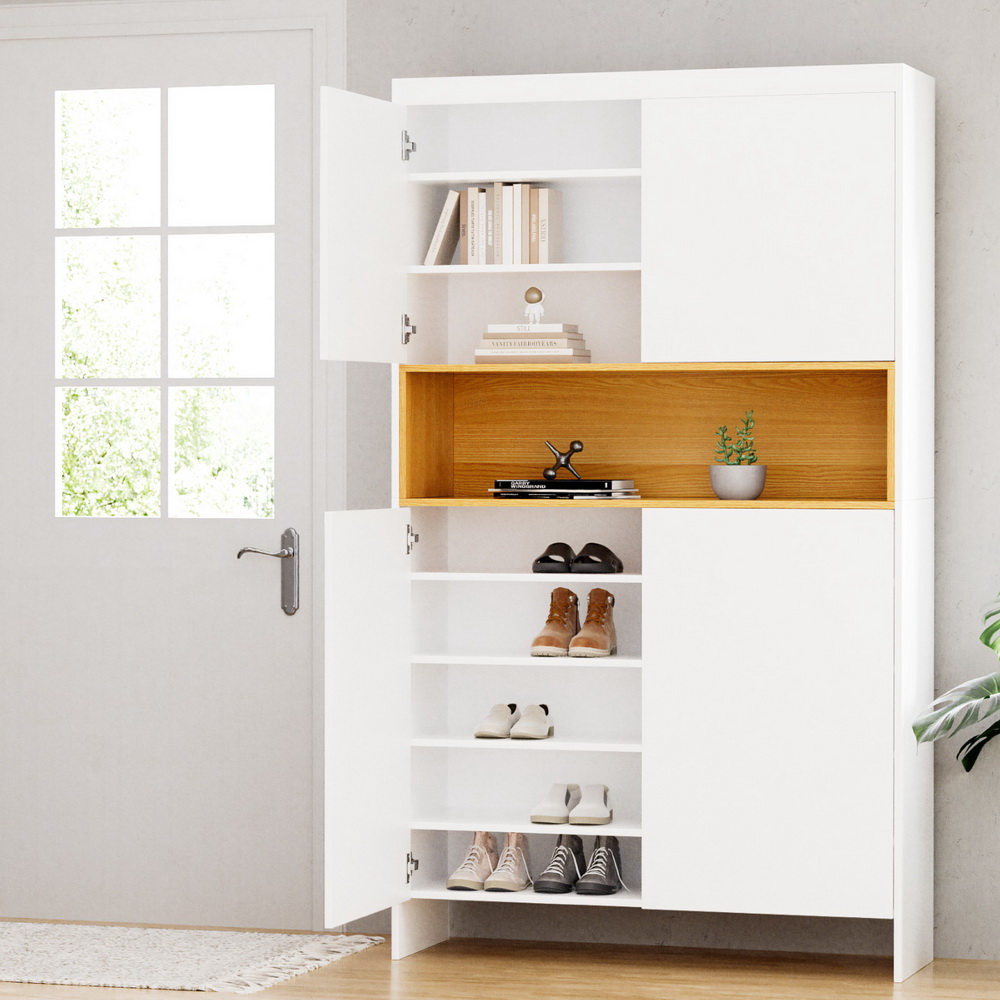 Artiss 9-Tier Shoe Rack Cabinet - White Storage – Nice N Cheap Variety Store Shoe Rack Cabinet