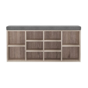 Artiss Shoe Rack Bench | Fabric Seat &Amp; Pine Finish – Nice N Cheap Variety Store Shoe Rack Bench