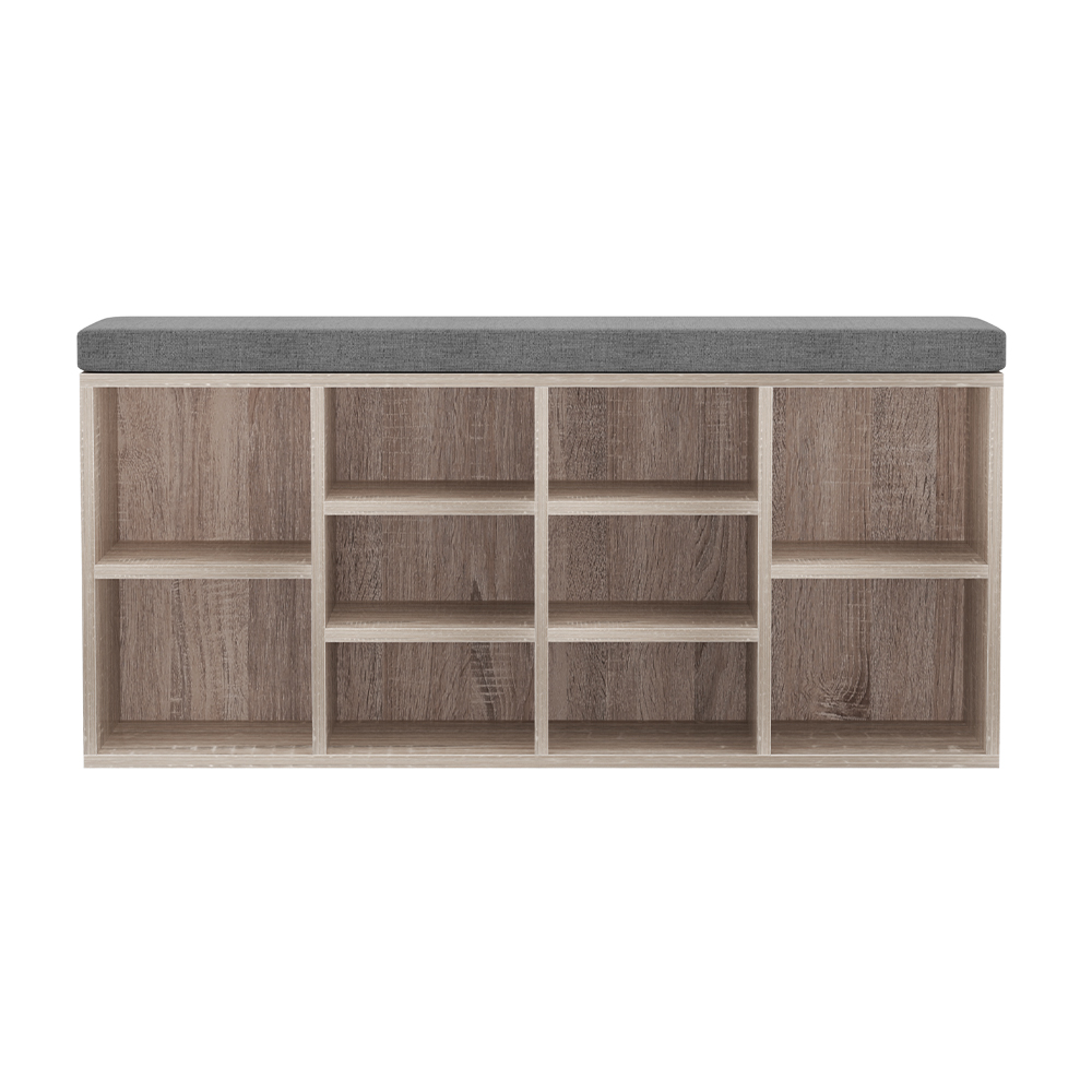 Artiss Shoe Rack Bench | Fabric Seat &Amp; Pine Finish – Nice N Cheap Variety Store Shoe Rack Bench