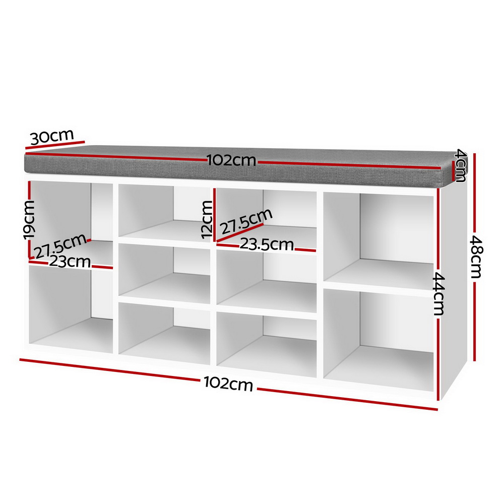 Artiss Shoe Rack Bench | 10-Pair Storage &Amp; Seat – Nice N Cheap Variety Store Shoe Rack Bench