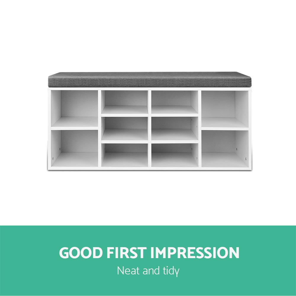 Artiss Shoe Rack Bench | 10-Pair Storage &Amp; Seat – Nice N Cheap Variety Store Shoe Rack Bench