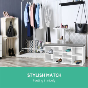 Artiss Shoe Rack Bench | 10-Pair Storage &Amp; Seat – Nice N Cheap Variety Store Shoe Rack Bench