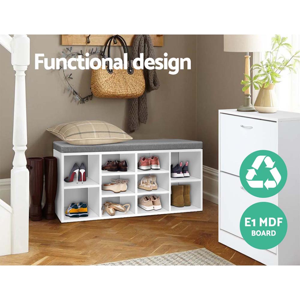 Artiss Shoe Rack Bench | 10-Pair Storage &Amp; Seat – Nice N Cheap Variety Store Shoe Rack Bench