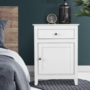 Bedside Table White