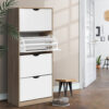 Artiss White Shoe Rack Cabinet - 60 Pairs, 4-Tier – Nice N Cheap Variety Store Shoe Rack Cabinet