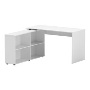 Artiss Computer Desk Bookshelf White 130Cm - Image 7