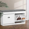 Artiss Shoe Rack Cabinet Bench 8 Pairs White Product Image Nice N Cheap Variety Store