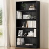 Artiss Bookshelf 5 Tiers Anton Black – Nice N Cheap Variety Store Artiss Bookshelf