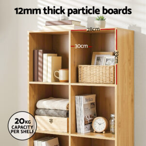 Artiss 4-Tier Pine Bookshelf | Leor Bookcase – Nice N Cheap Variety Store Pine Bookshelf