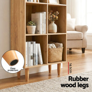 Artiss 4-Tier Pine Bookshelf | Leor Bookcase – Nice N Cheap Variety Store Pine Bookshelf