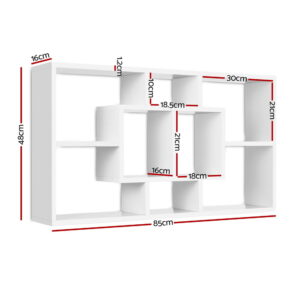 Artiss Floating Wall Shelves Bookshelf White – Nice N Cheap Variety Store Floating Wall Shelves