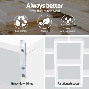 Artiss Floating Wall Shelves Bookshelf White – Nice N Cheap Variety Store Floating Wall Shelves