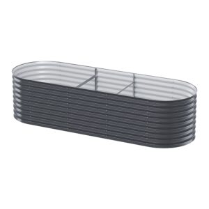 Green Fingers Garden Bed 240X80X56Cm Oval Planter Box - Image 7
