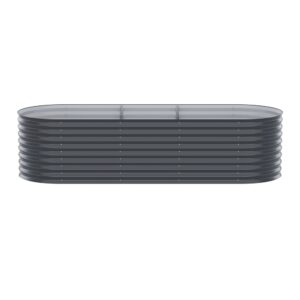 Green Fingers Garden Bed 240X80X56Cm Oval Planter Box - Image 8