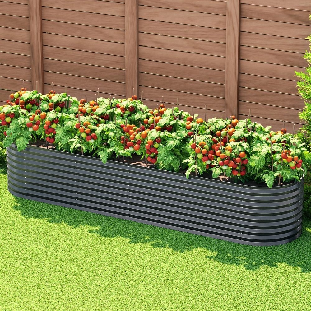 Green Fingers Garden Bed 320X80X56Cm Oval Planter Box – Nice N Cheap Variety Store Green Fingers Garden Bed 320X80X56Cm Oval Planter Box