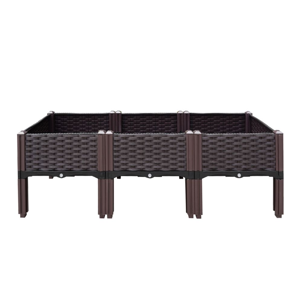 Green Fingers Garden Bed 120X40X36Cm Pp Planter Box Raised Container Growing Herb – Nice N Cheap Variety Store Green Fingers Garden Bed 120X40X36Cm Pp Planter Box Raised Container Growing Herb - Image 3