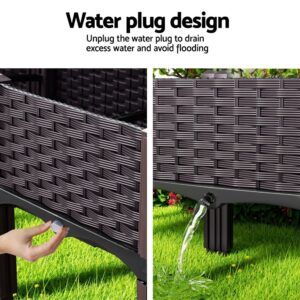 Green Fingers Garden Bed 120X40X36Cm Pp Planter Box Raised Container Growing Herb – Nice N Cheap Variety Store Green Fingers Garden Bed 120X40X36Cm Pp Planter Box Raised Container Growing Herb - Image 4