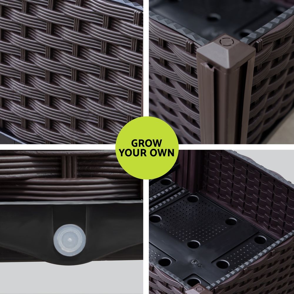Green Fingers Garden Bed 120X40X36Cm Pp Planter Box Raised Container Growing Herb – Nice N Cheap Variety Store Green Fingers Garden Bed 120X40X36Cm Pp Planter Box Raised Container Growing Herb - Image 5