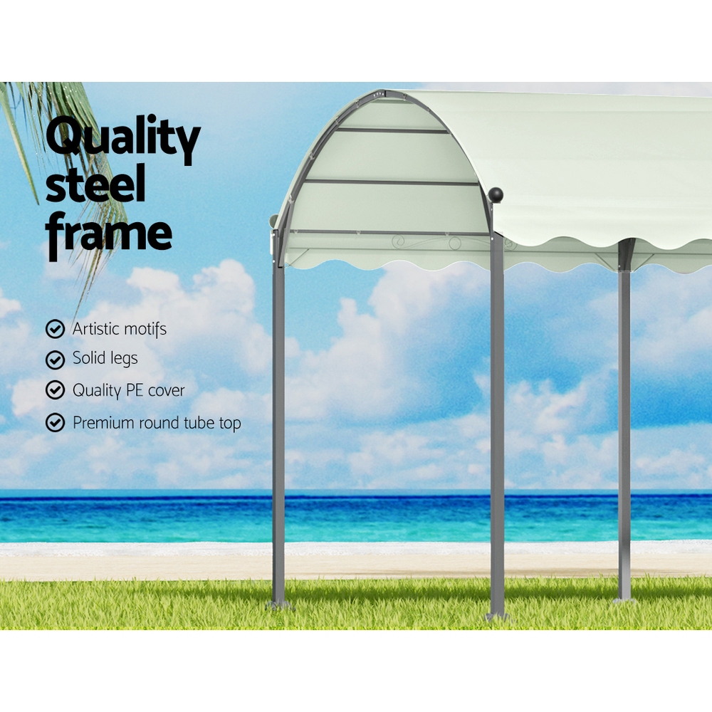 Instahut 4X3M Gazebo Marquee - Beige Outdoor Tent – Nice N Cheap Variety Store 4X3M Gazebo Marquee