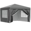 Instahut Gazebo 3X3 Pop Up Marquee Folding Tent Wedding Gazebos Camping Outdoor Shade Canopy Gray Product Image Nice N Cheap Variety Store