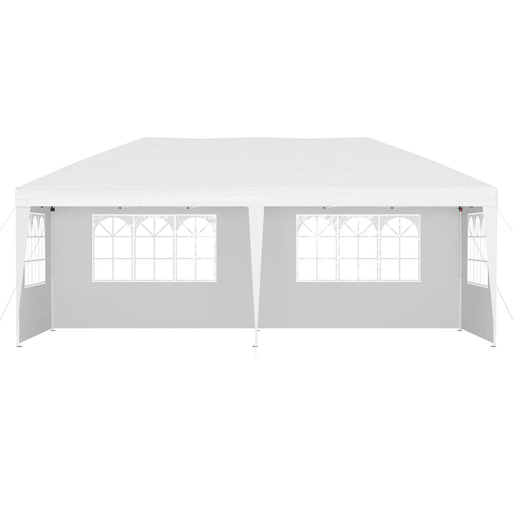 Instahut Gazebo Pop Up Marquee 3X6M Wedding Party Outdoor Camping Tent Canopy Side Wall White – Nice N Cheap Variety Store Instahut Gazebo Pop Up Marquee 3X6M Wedding Party Outdoor Camping Tent Canopy Side Wall White - Image 3