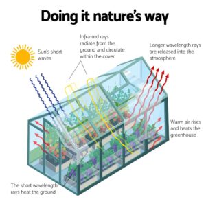 Green Fingers Greenhouse 1.9X1.9X1.83M Aluminium Polycarbonate Green House Garden Shed – Nice N Cheap Variety Store Green Fingers Greenhouse 1.9X1.9X1.83M Aluminium Polycarbonate Green House Garden Shed - Image 5