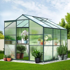 Green Fingers Greenhouse 1.9X1.9X1.83M Aluminium Polycarbonate Green House Garden Shed – Nice N Cheap Variety Store Green Fingers Greenhouse 1.9X1.9X1.83M Aluminium Polycarbonate Green House Garden Shed - Image 8