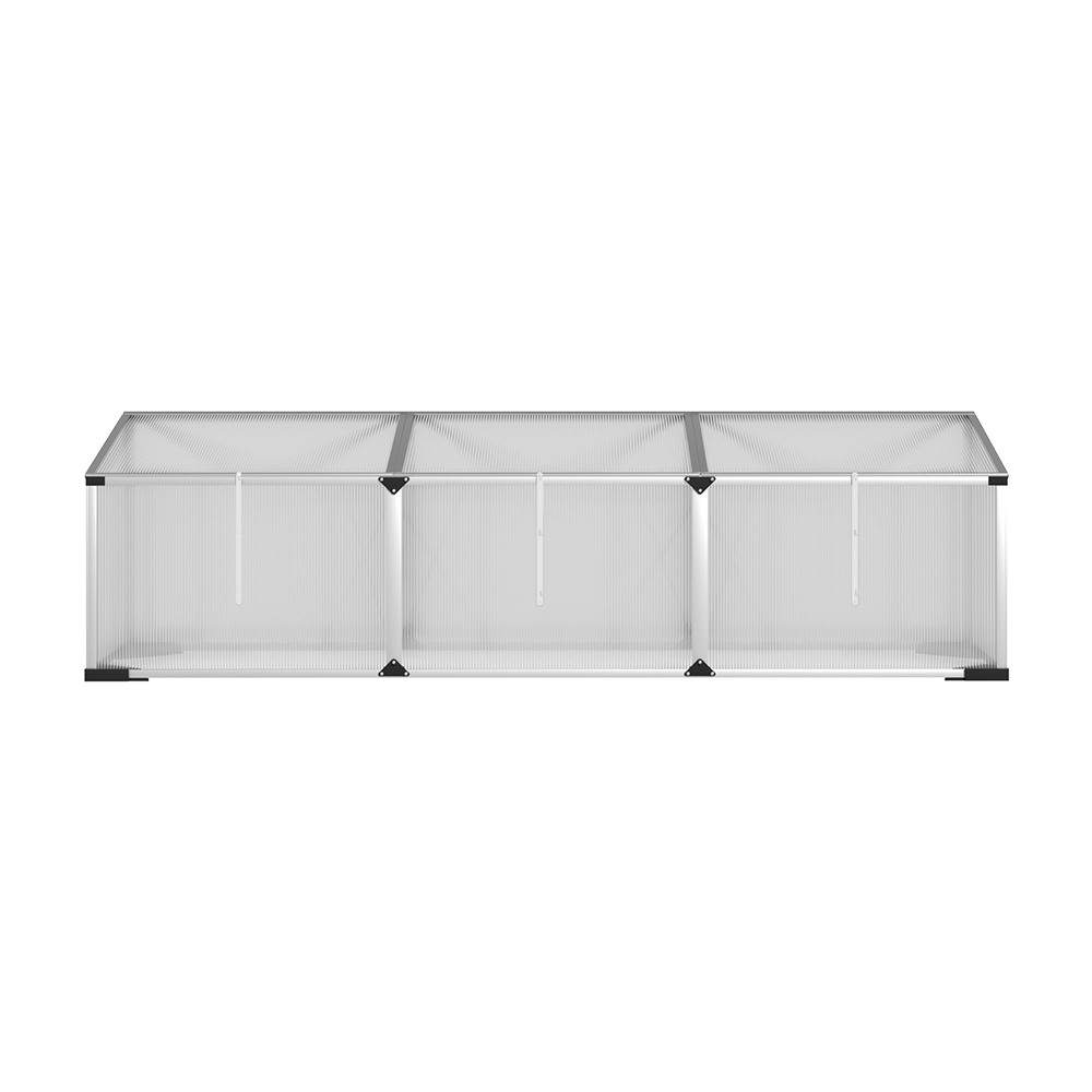 Green Fingers Greenhouse 180X50X50Cm Cold Frame Plant Grow Aluminium Polycarbonate Green House – Nice N Cheap Variety Store Green Fingers Greenhouse 180X50X50Cm Cold Frame Plant Grow Aluminium Polycarbonate Green House - Image 4