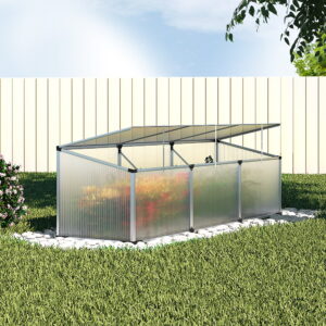 Green Fingers Greenhouse 180X50X50Cm Cold Frame Plant Grow Aluminium Polycarbonate Green House – Nice N Cheap Variety Store Green Fingers Greenhouse 180X50X50Cm Cold Frame Plant Grow Aluminium Polycarbonate Green House - Image 8