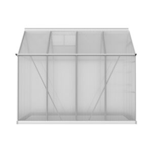 Green Fingers Greenhouse 2.42X2.5X2.26M Aluminium Double Doors Green House Garden Shed - Image 3