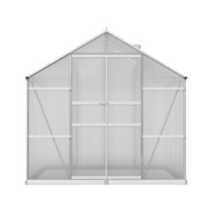 Green Fingers Greenhouse 2.42X2.5X2.26M Aluminium Double Doors Green House Garden Shed - Image 4