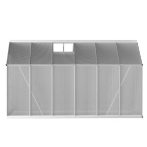 Green Fingers Greenhouse 3X2.5X2.26M Double Doors Aluminium Green House Garden Shed – Nice N Cheap Variety Store Green Fingers Greenhouse 3X2.5X2.26M Double Doors Aluminium Green House Garden Shed - Image 3