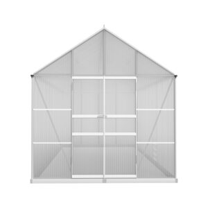Green Fingers Greenhouse 6.03X2.44X2.68M Double Doors Aluminium Green House Garden Shed - Image 4