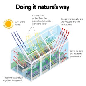 Green Fingers Greenhouse 6.03X2.44X2.68M Double Doors Aluminium Green House Garden Shed - Image 6