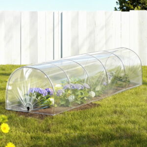Green Fingers Mini Greenhouse 300X45X30Cm Tunnel Clear Pvc Steel Frame Portable – Nice N Cheap Variety Store Green Fingers Mini Greenhouse 300X45X30Cm Tunnel Clear Pvc Steel Frame Portable - Image 8